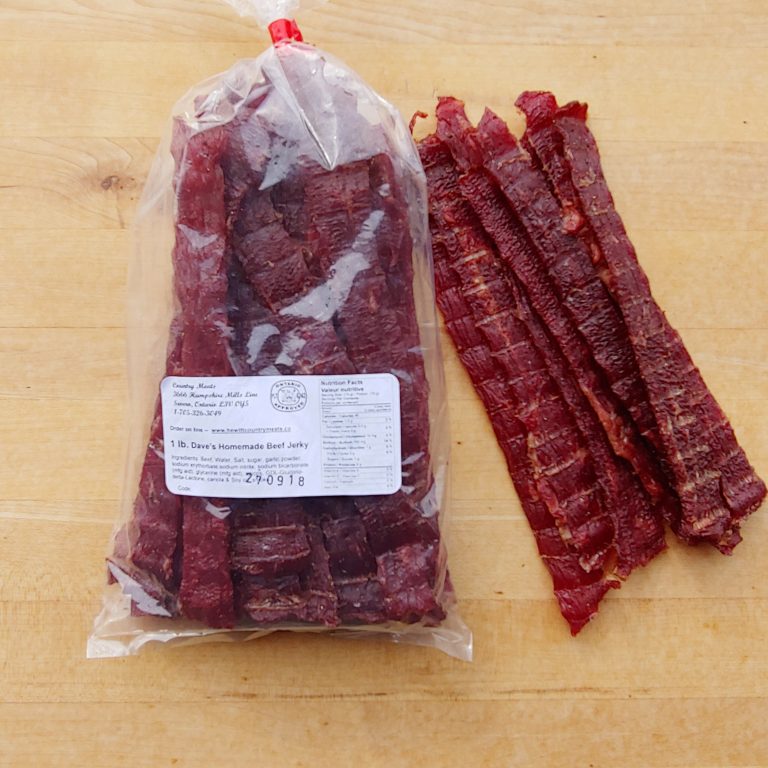 Dave's Homemade Beef Jerky Original Hewitt Country Meats & Snowblowing